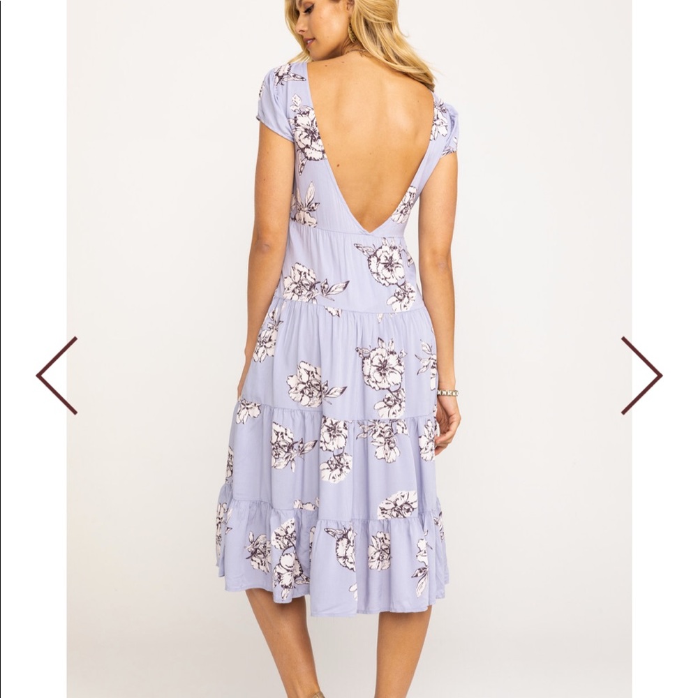 NEW • Free People • Rita Tiered Floral Midi Dress - Picture 4 of 7
